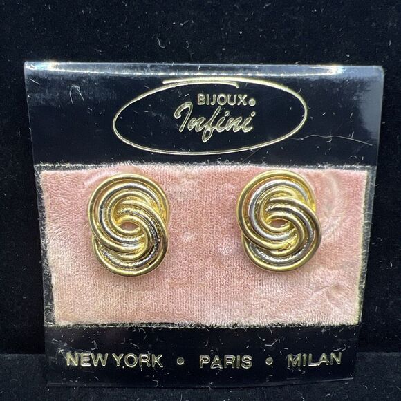 Bijoux Terner Jewelry - Vintage Bijoux Infini Clip On Earrings